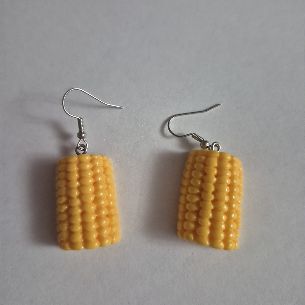 Yellow Corn Earrings